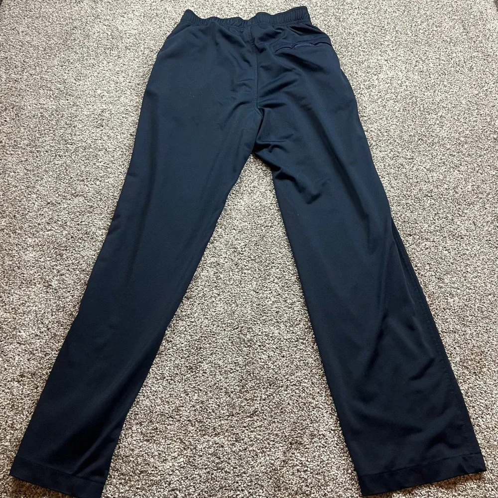 Nike Pants Mens M Track Black White Swoosh Logo Athletic Comfort